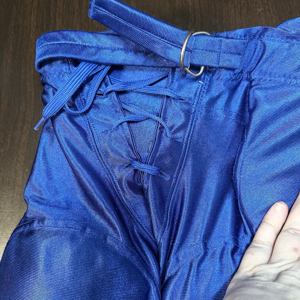 Wilson Redi-Play Football Pants Blue Youth Size M‎ 5-Pad Integrated WTF5721 EUC